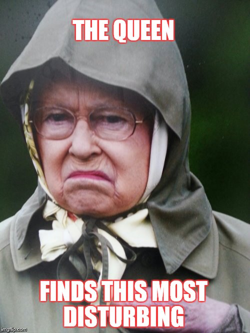 Happy Independence Day | THE QUEEN FINDS THIS MOST DISTURBING | image tagged in happy independence day | made w/ Imgflip meme maker