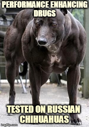 cunt farm dog says | PERFORMANCE ENHANCING DRUGS; TESTED ON RUSSIAN CHIHUAHUAS | image tagged in cunt farm dog says | made w/ Imgflip meme maker