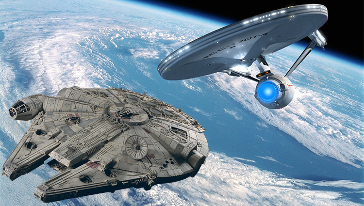 Enterprise and Falcon Blank Meme Template