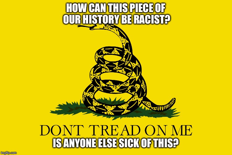 Ridiculous | HOW CAN THIS PIECE OF OUR HISTORY BE RACIST? IS ANYONE ELSE SICK OF THIS? | image tagged in flag | made w/ Imgflip meme maker