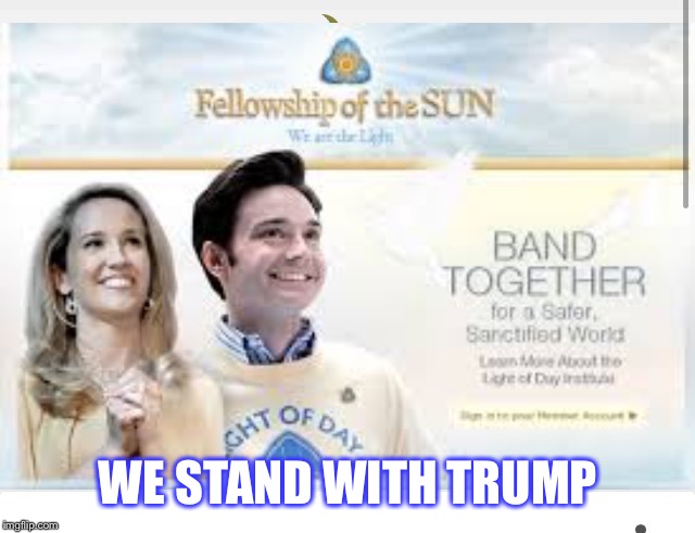 Cults for Trump | WE STAND WITH TRUMP | image tagged in nevertrump meme | made w/ Imgflip meme maker