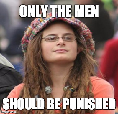 ONLY THE MEN SHOULD BE PUNISHED | made w/ Imgflip meme maker
