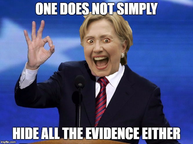 ONE DOES NOT SIMPLY HIDE ALL THE EVIDENCE EITHER | made w/ Imgflip meme maker