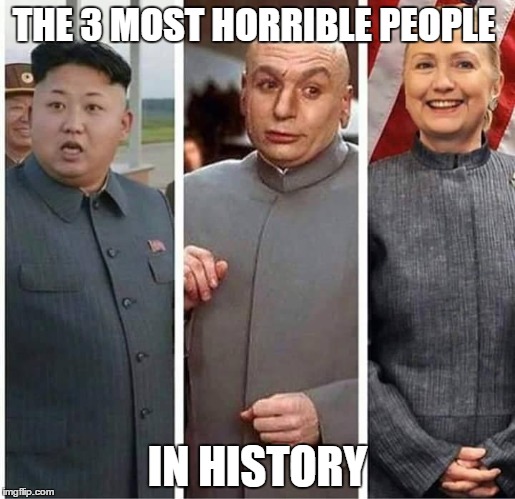 These people must be related if they are all evil | THE 3 MOST HORRIBLE PEOPLE; IN HISTORY | image tagged in memes,other,politics | made w/ Imgflip meme maker