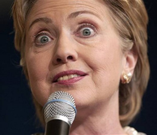 Hillary crazy eyes Blank Meme Template