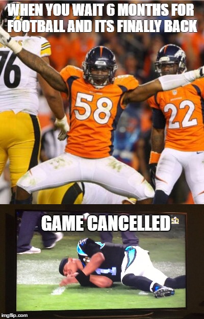 Hall of Fame Game 2016 | WHEN YOU WAIT 6 MONTHS FOR FOOTBALL AND ITS FINALLY BACK; GAME CANCELLED | image tagged in nfl memes | made w/ Imgflip meme maker