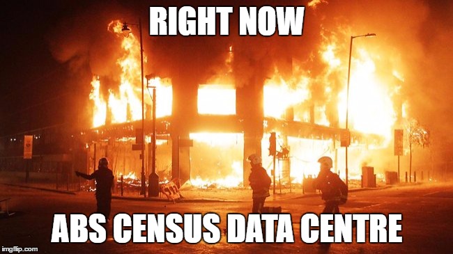 RIGHT NOW; ABS CENSUS DATA CENTRE | made w/ Imgflip meme maker