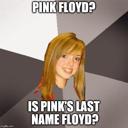 PINK FLOYD? IS PINK'S LAST NAME FLOYD? | made w/ Imgflip meme maker