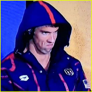 M. Phelps Game Face Blank Meme Template
