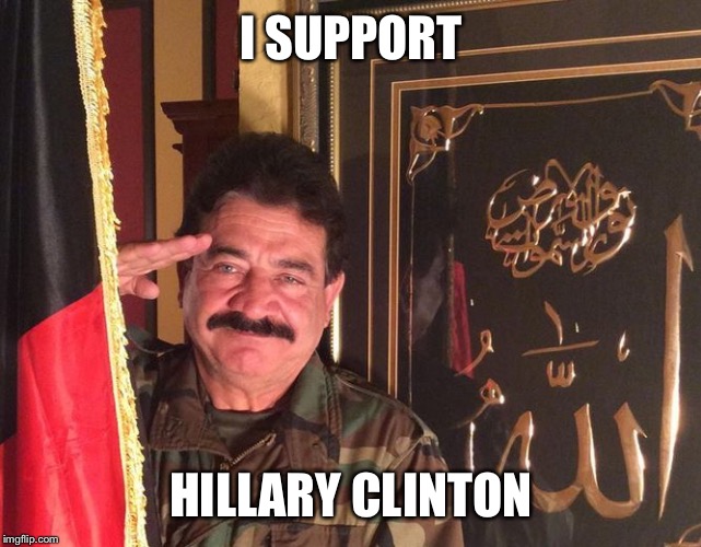 Seddique Mateen | I SUPPORT; HILLARY CLINTON | image tagged in seddique mateen | made w/ Imgflip meme maker