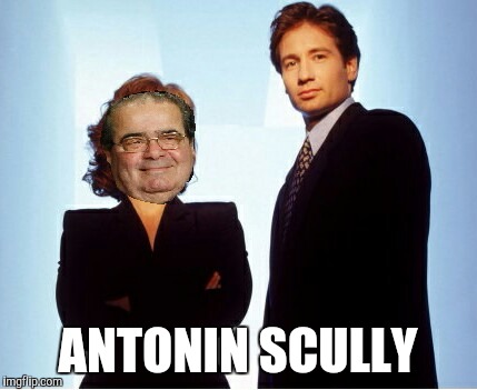 Antonin Scully | ANTONIN SCULLY | image tagged in xfiles,antonin scalia,scully,mulder,i want to believe,the truth is out there | made w/ Imgflip meme maker