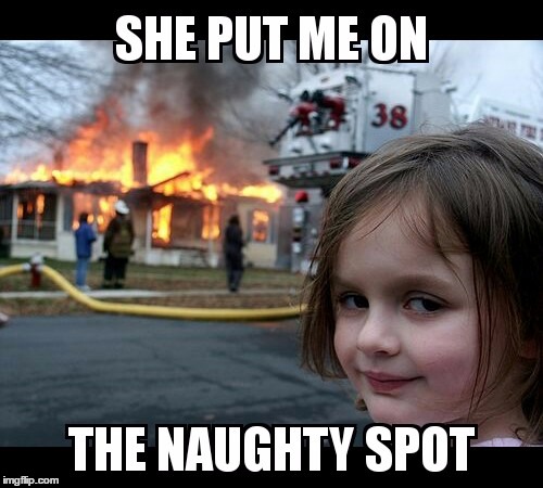 image tagged in naughty spoy | made w/ Imgflip meme maker