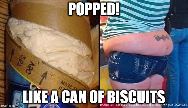 POPPED! LIKE A CAN OF BISCUITS | made w/ Imgflip meme maker