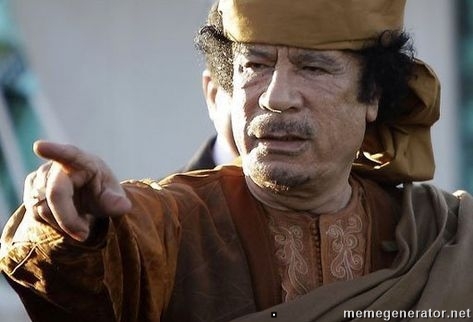 muammar gaddafi Blank Meme Template