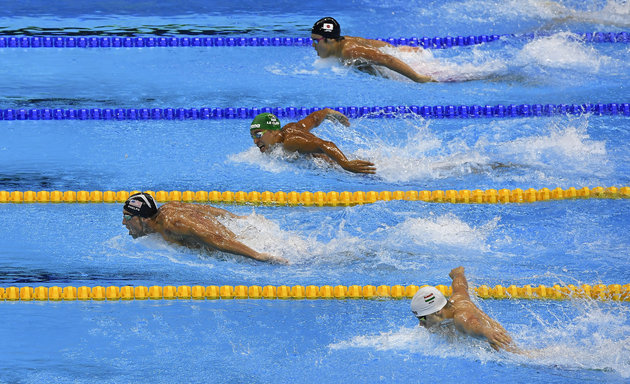 High Quality Phelps vs Le Clos 2016 Blank Meme Template