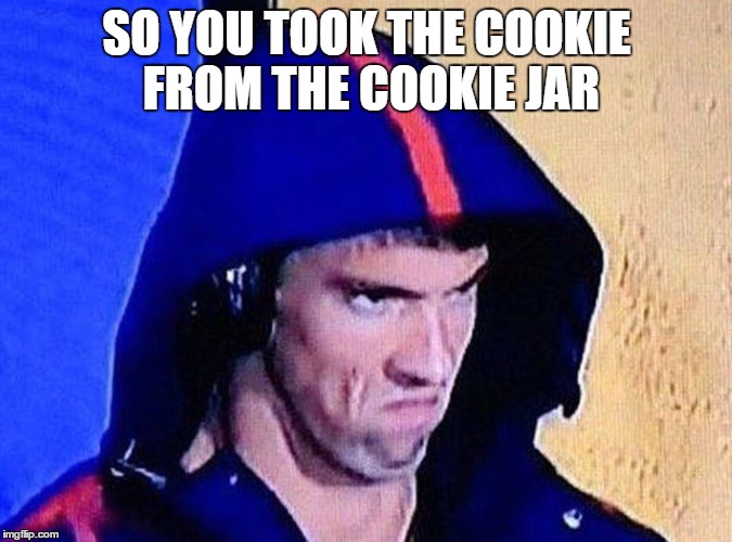 SO YOU TOOK THE COOKIE FROM THE COOKIE JAR | image tagged in angry,phelpsface,took the cookie,it was you | made w/ Imgflip meme maker