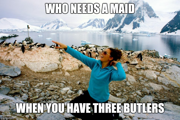 WHO NEEDS A MAID WHEN YOU HAVE THREE BUTLERS | made w/ Imgflip meme maker