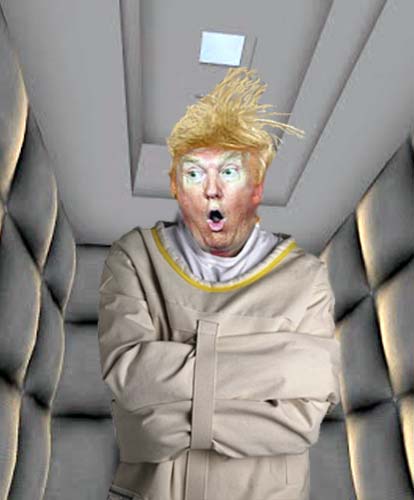 High Quality Straight Jacket Trump Blank Meme Template