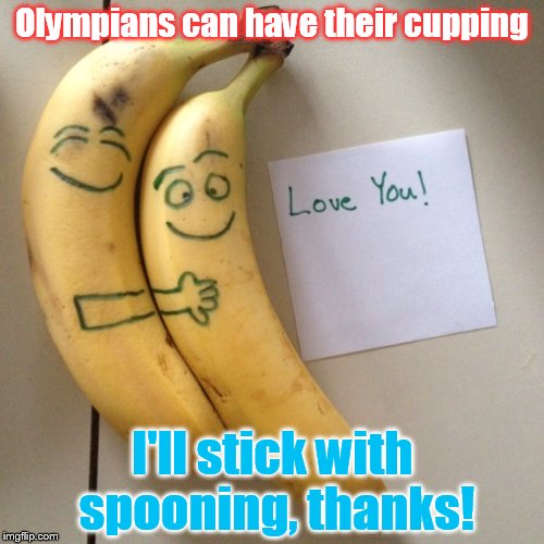 Olympians can have their cupping; I'll stick with spooning, thanks! | image tagged in olympics | made w/ Imgflip meme maker