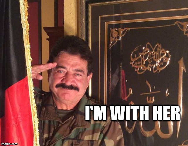 Seddique Mateen | I'M WITH HER | image tagged in seddique mateen | made w/ Imgflip meme maker