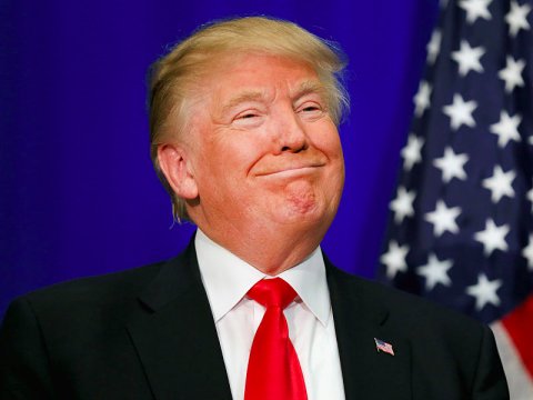 High Quality Trump Smile Blank Meme Template
