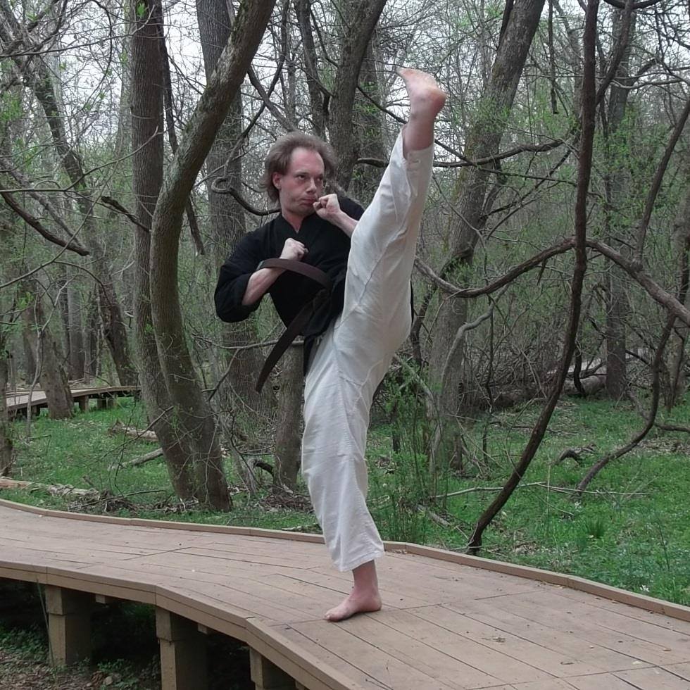 Overly Enthusiastic Martial Artist Blank Meme Template