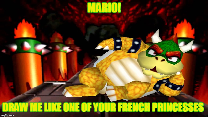 MARIO! DRAW ME LIKE ONE OF YOUR FRENCH PRINCESSES | made w/ Imgflip meme maker