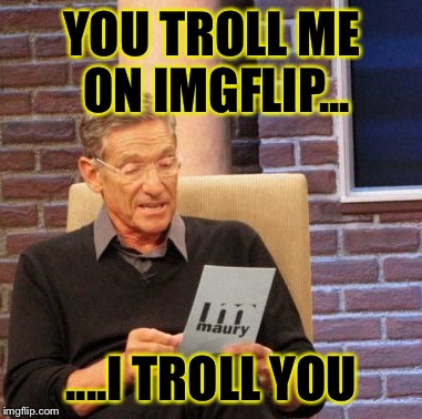 Maury Lie Detector Meme | YOU TROLL ME ON IMGFLIP... ....I TROLL YOU | image tagged in memes,maury lie detector | made w/ Imgflip meme maker