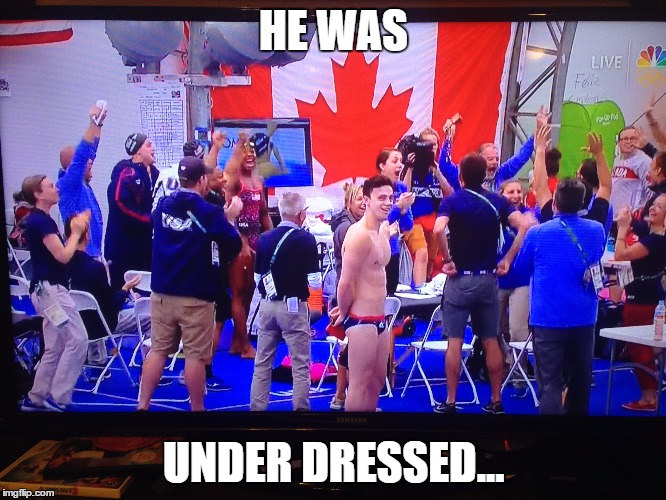 under dressed  | HE WAS; UNDER DRESSED... | image tagged in under dressed,lol,lolz | made w/ Imgflip meme maker