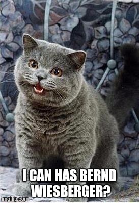 I can has cheezburger cat | I CAN HAS BERND WIESBERGER? | image tagged in i can has cheezburger cat | made w/ Imgflip meme maker