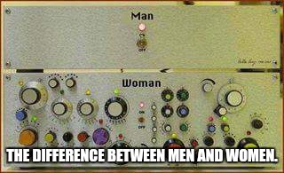 Men and Women | THE DIFFERENCE BETWEEN MEN AND WOMEN. | image tagged in wonder woman | made w/ Imgflip meme maker