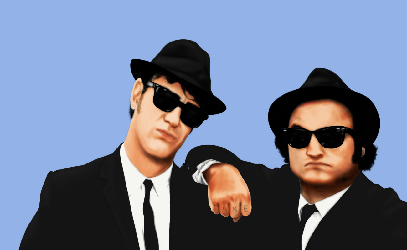 High Quality The Blues Brothers Hi-Rez Blank Meme Template