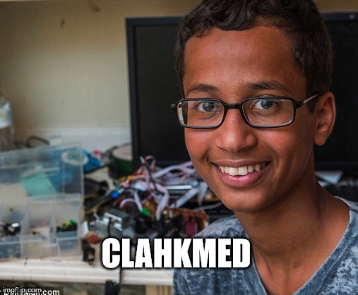 clock boy | CLAHKMED | image tagged in clock boy | made w/ Imgflip meme maker
