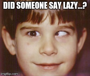 DID SOMEONE SAY LAZY...? | made w/ Imgflip meme maker