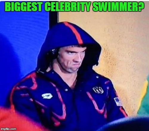 BIGGEST CELEBRITY SWIMMER? | made w/ Imgflip meme maker