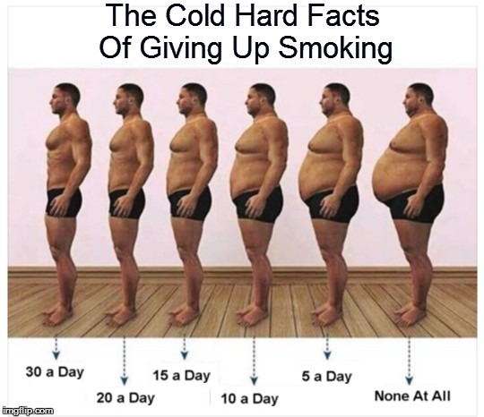 The Cold Hard Facts Of Giving Up Smoking | image tagged in the truth about | made w/ Imgflip meme maker