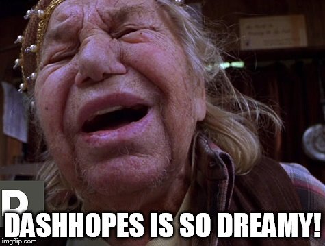 DASHHOPES IS SO DREAMY! | image tagged in junk it | made w/ Imgflip meme maker