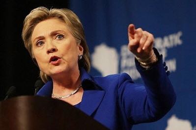 Hilary Clinton pointing  Blank Meme Template