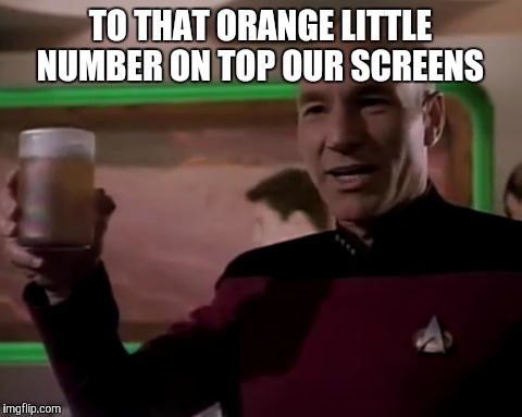 TO THAT ORANGE LITTLE NUMBER ON TOP OUR SCREENS | made w/ Imgflip meme maker