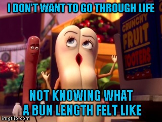 I DON'T WANT TO GO THROUGH LIFE NOT KNOWING WHAT A BUN LENGTH FELT LIKE | made w/ Imgflip meme maker