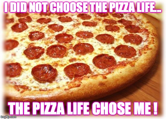 Coming out pizza  | I DID NOT CHOOSE THE PIZZA LIFE... THE PIZZA LIFE CHOSE ME ! | image tagged in coming out pizza | made w/ Imgflip meme maker