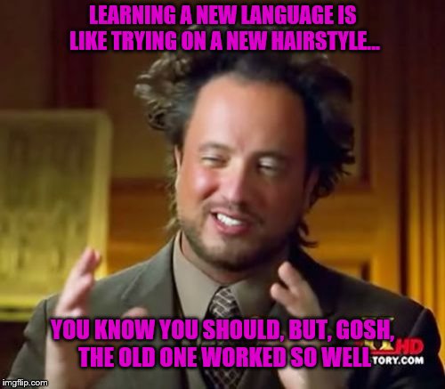 Learning a New Language - Imgflip