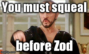 Zod here is a big fan of the Sublime song Wrong Way.  lol | You must squeal; before Zod | image tagged in general zod | made w/ Imgflip meme maker