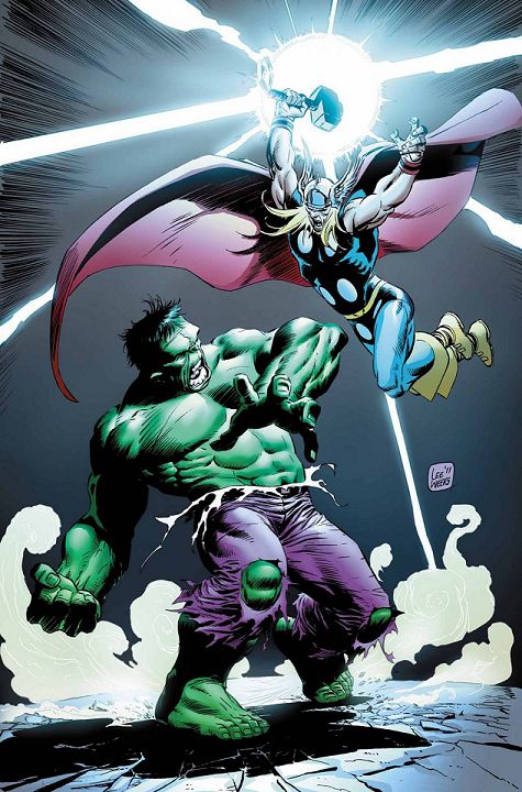 High Quality Thor vs Hulk Blank Meme Template