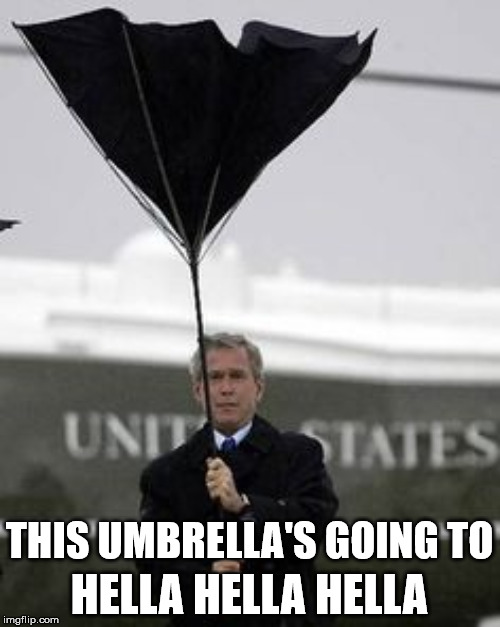 THIS UMBRELLA'S GOING TO HELLA HELLA HELLA | made w/ Imgflip meme maker