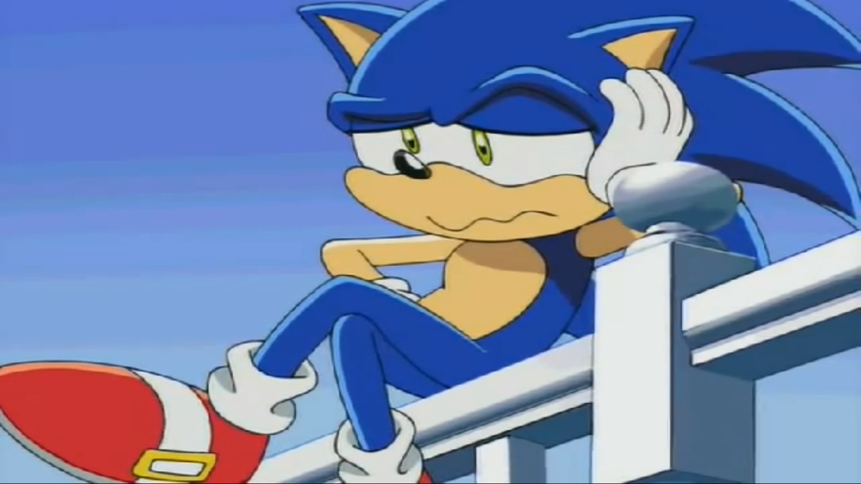 Impatient Sonic - Sonic X Blank Meme Template. 
