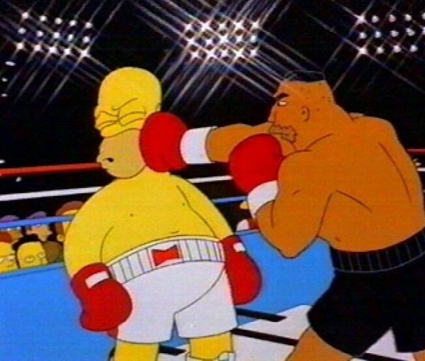 Homer Simpson vs Drederick Tatum Blank Meme Template