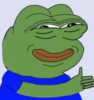 High Quality Pepe approves Blank Meme Template