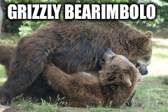 GRIZZLY BEARIMBOLO | image tagged in grizzly bearimbolo | made w/ Imgflip meme maker