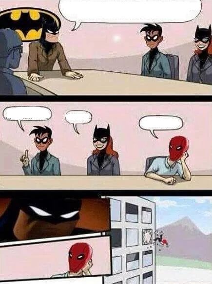 Batman Board Meeting Blank Meme Template